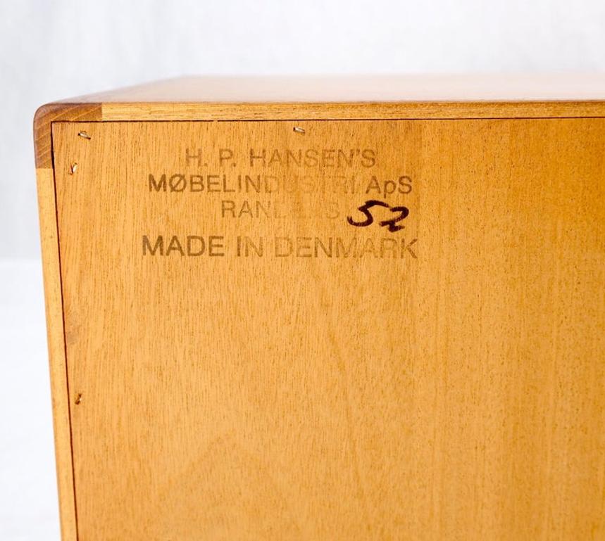 Danish Mid-Century Modern Teak Credenza Tambour Doors Hutch Mint