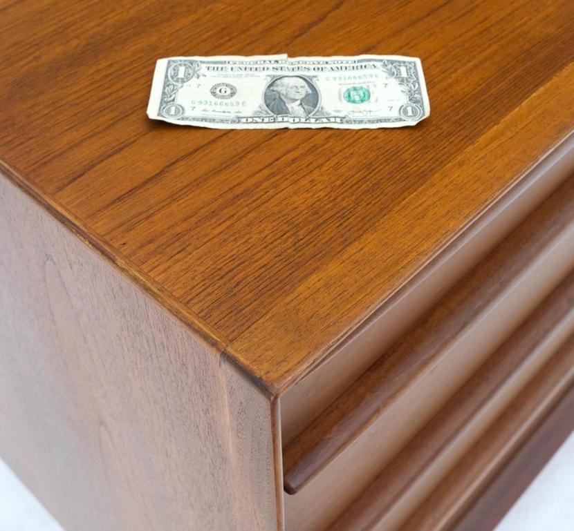 Danish Teak Mid-Century Modern 13 Drawers Long Credenza Dresser Sideboard MINT!