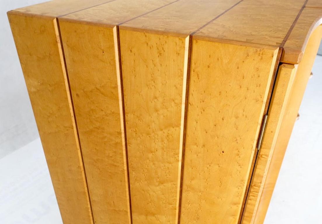 Solid Birds Eye Curly Maple All Dovetailed Artists Signed Sideboard Server MINT!