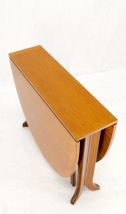 Danish Teak Mid-Century Modern Drop Leaf Gate Leg Dining Table