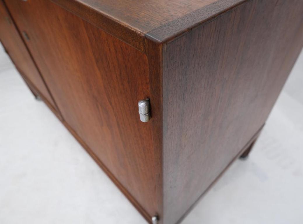 Jens Risom Small One Double Door Compartment Credenza Cabinet Adjustable Shelves