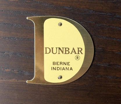 Dunbar Mid-Century Ebonised Walnut Checker Pattern Side End Table Stand Mint!