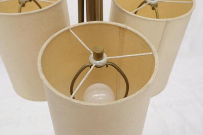 Large Mid-Century Modern Three arms Table or Floor Lamp with Cylinder Shades