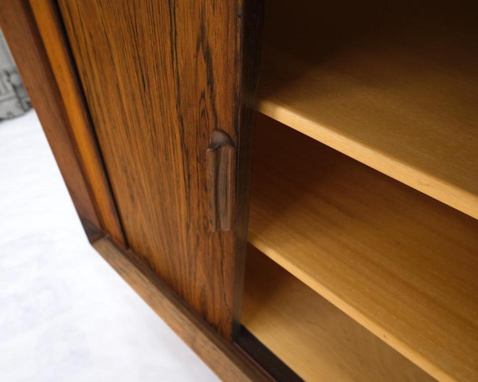 Danish Mid Century Modern Rosewood Tambour Doors Sideboard Credenza Falster