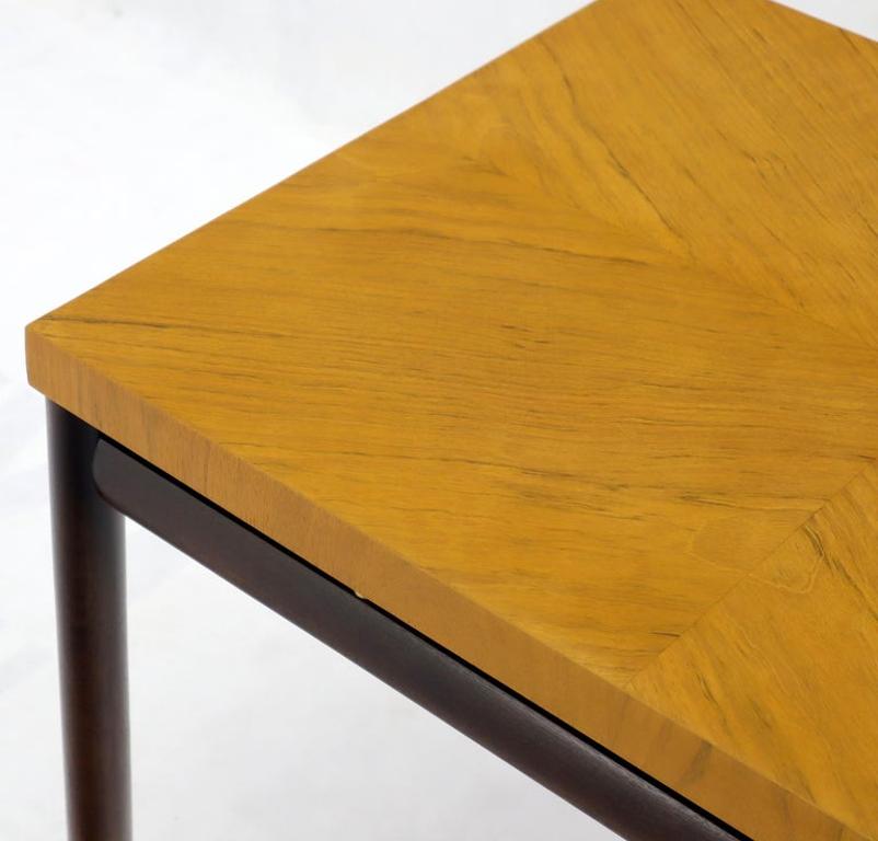 Pair of John Stuart Ebonized Bases Floating Tops End Side Tables