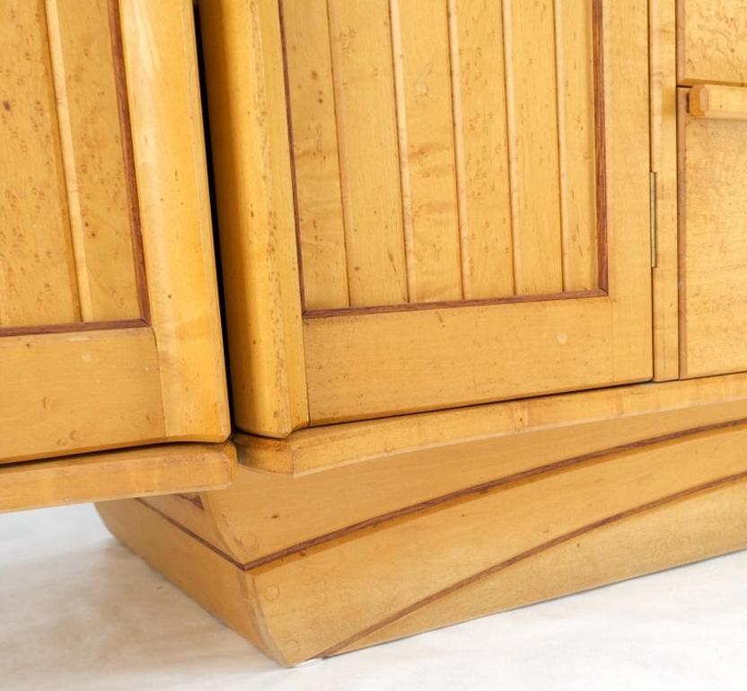 Solid Birds Eye Curly Maple All Dovetailed Artists Signed Sideboard Server MINT!
