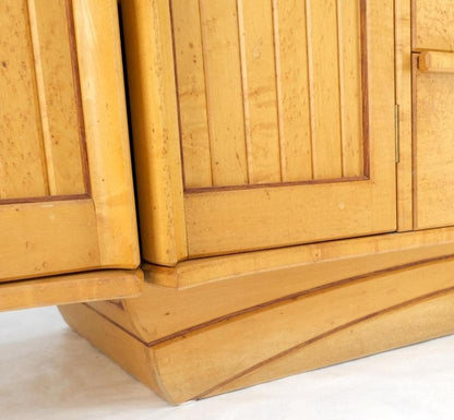 Solid Birds Eye Curly Maple All Dovetailed Artists Signed Sideboard Server MINT!