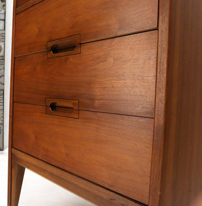 Mid-Century Modern American Walnut Tall Skinny Lingerie Chest Dresser