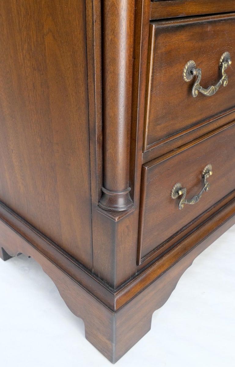 Banded Top Mahogany Inlayed Bracket Feet 11 Drawers Dresser Credenza MINT!