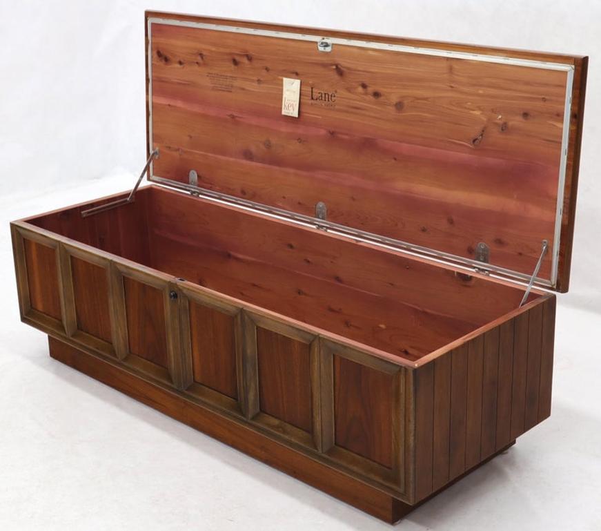 Walnut Cedar Lined Mid-Century Modern Hope Chest by Lane