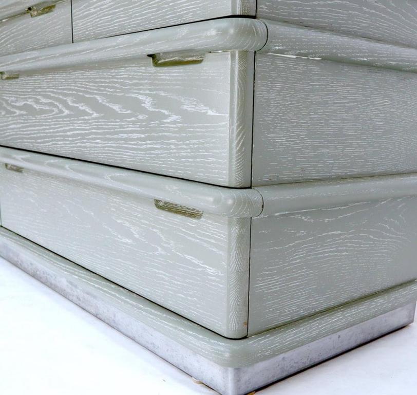 Jay Spectre Cerused Oak 8 Drawers Dresser Completely Restored