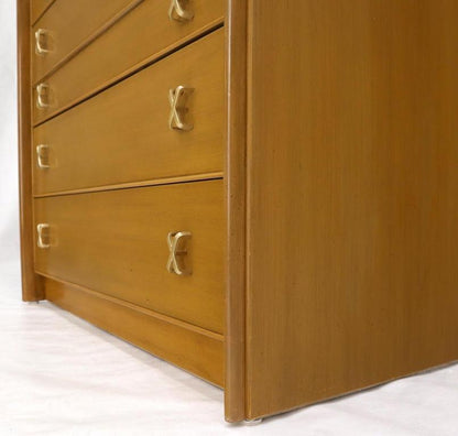 Paul Frankl X-Pulls Drawers High Chest Dresser