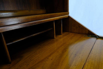 Mid-Century Modern Walnut tall Secretary Desk Bookcase