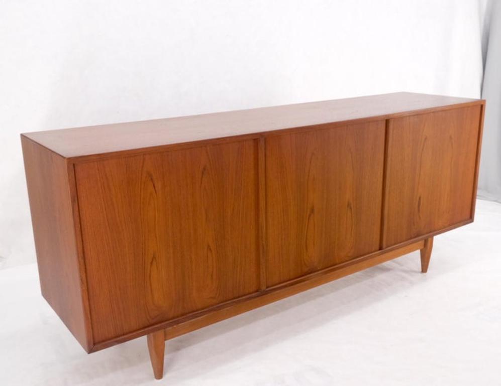 Danish Teak Mid-Century Modern 13 Drawers Long Credenza Dresser Sideboard MINT!