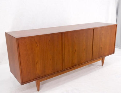Danish Teak Mid-Century Modern 13 Drawers Long Credenza Dresser Sideboard MINT!