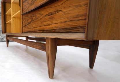 Danish Mid Century Modern Rosewood Tambour Doors Sideboard Credenza Falster