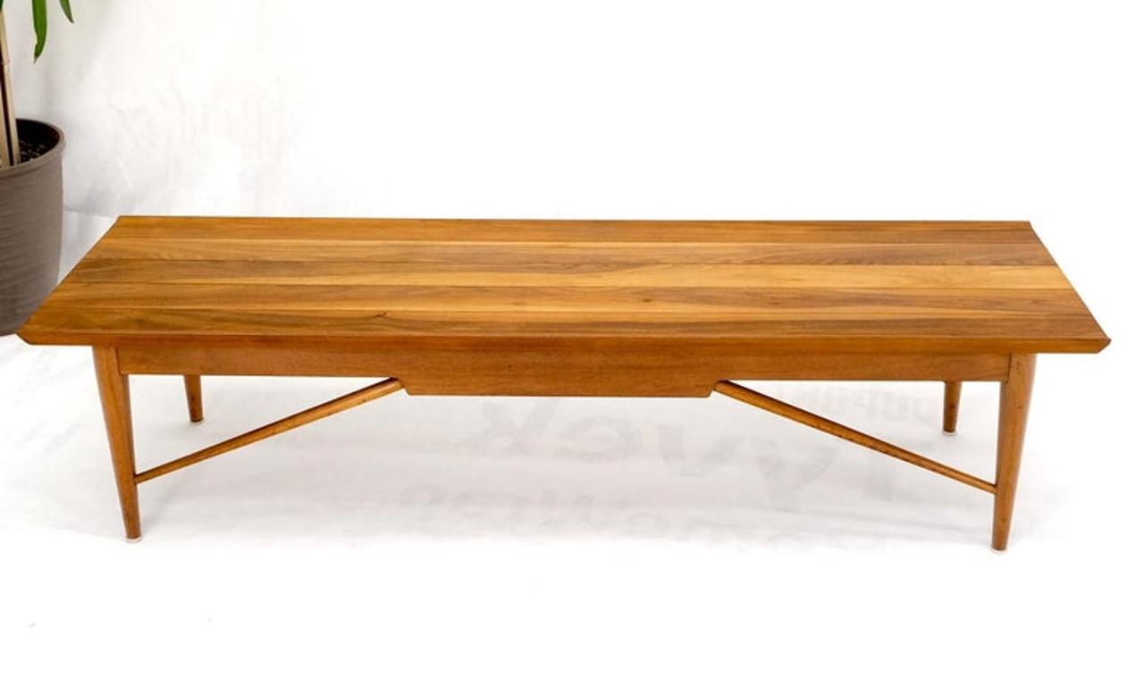 Henredon Solid Walnut Bench Coffee Table