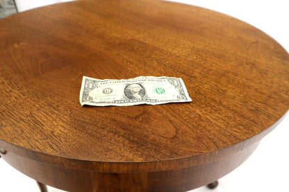 Queen Ann Walnut One Drawer Lamp Side Table Stand by Baker