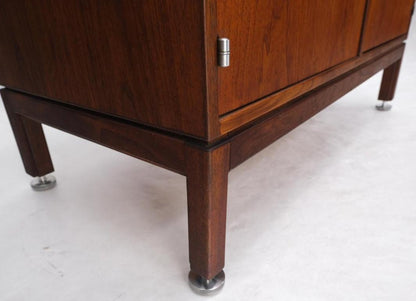 Jens Risom Small One Double Door Compartment Credenza Cabinet Adjustable Shelves