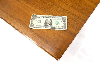 Glenn of California Atr. Walnut Three Drawers Coffee Table on Sculpted Legs