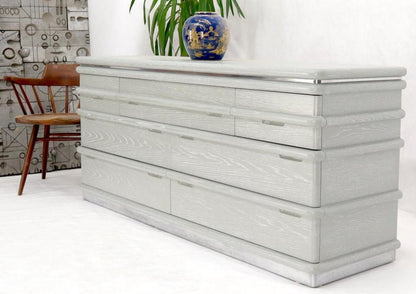 Jay Spectre Cerused Oak 8 Drawers Dresser Completely Restored