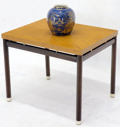 Pair of John Stuart Ebonized Bases Floating Tops End Side Tables