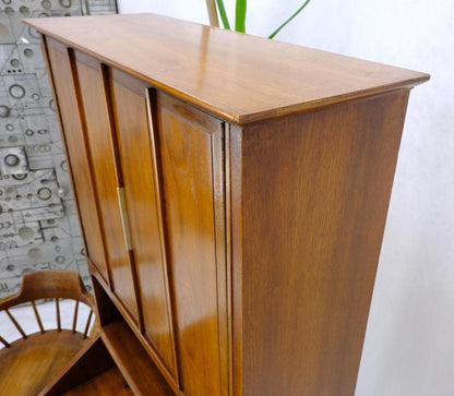 Mid-Century Modern Walnut tall Secretary Desk Bookcase