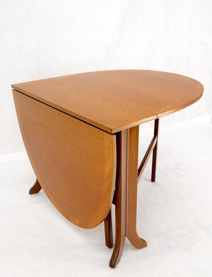 Danish Teak Mid-Century Modern Drop Leaf Gate Leg Dining Table