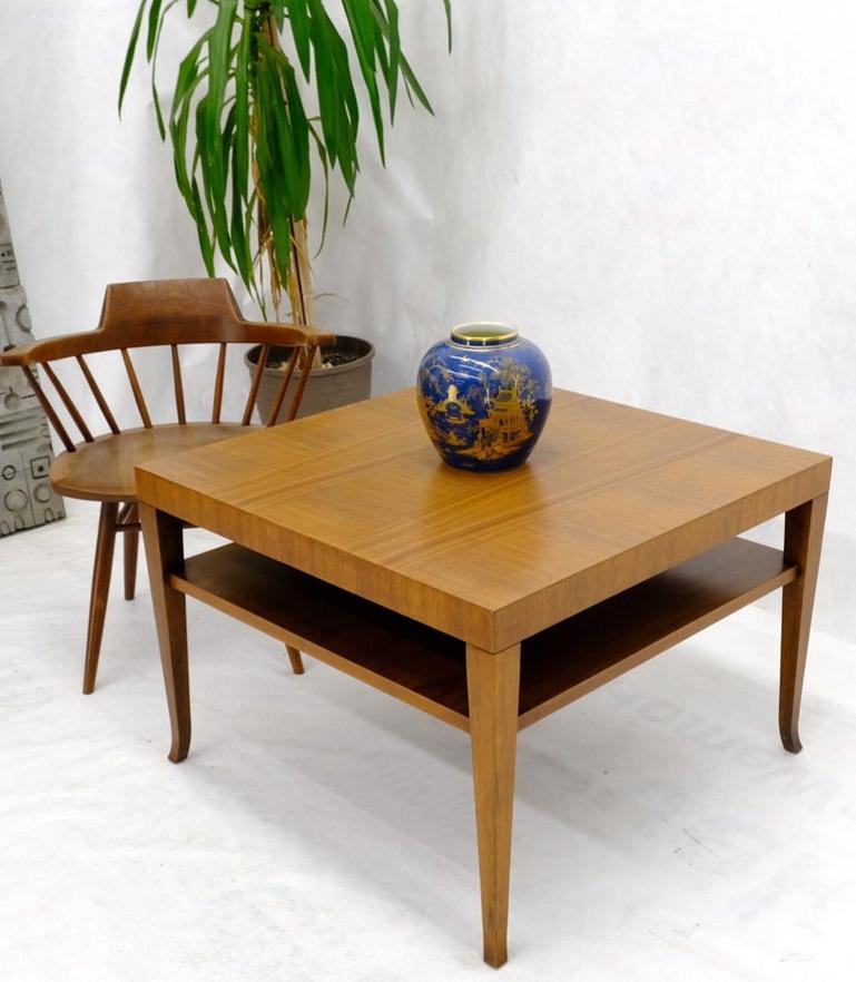 Gibbings for Widdicomb Square Two Tier Walnut End Center Coffee Table