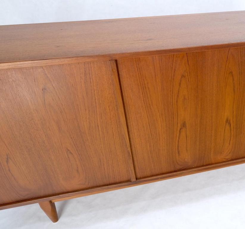 Danish Teak Mid-Century Modern 13 Drawers Long Credenza Dresser Sideboard MINT!