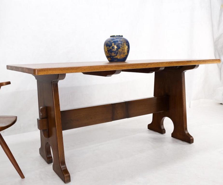 Arts & Crafts Solid Oak Library Dinign Table by L.& J.G. Stickley