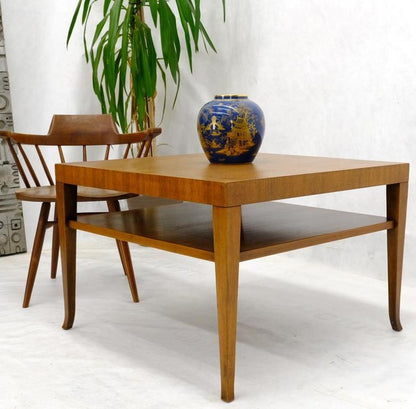 Gibbings for Widdicomb Square Two Tier Walnut End Center Coffee Table