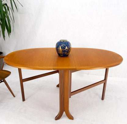 Danish Teak Mid-Century Modern Drop Leaf Gate Leg Dining Table