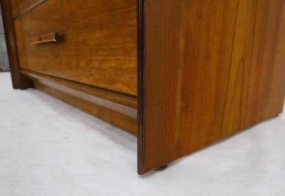 John Stuart Honey Amber Maple High Chest 6 Drawers Dresser Cabinet Wooden Pulls