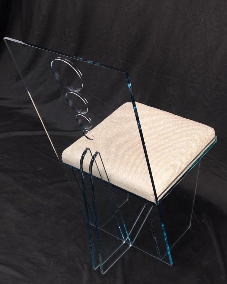 Charles Hollis Jones 'Wisteria' Lucite Dining Chair Introduced, 1968