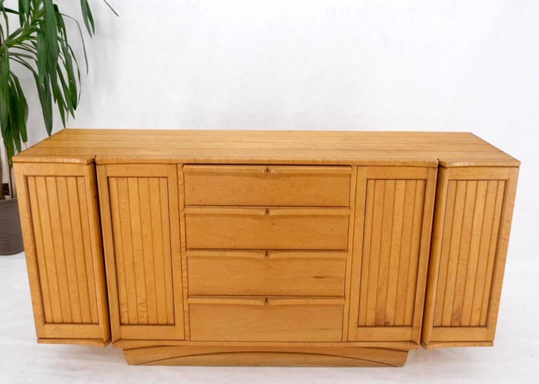 Solid Birds Eye Curly Maple All Dovetailed Artists Signed Sideboard Server MINT!