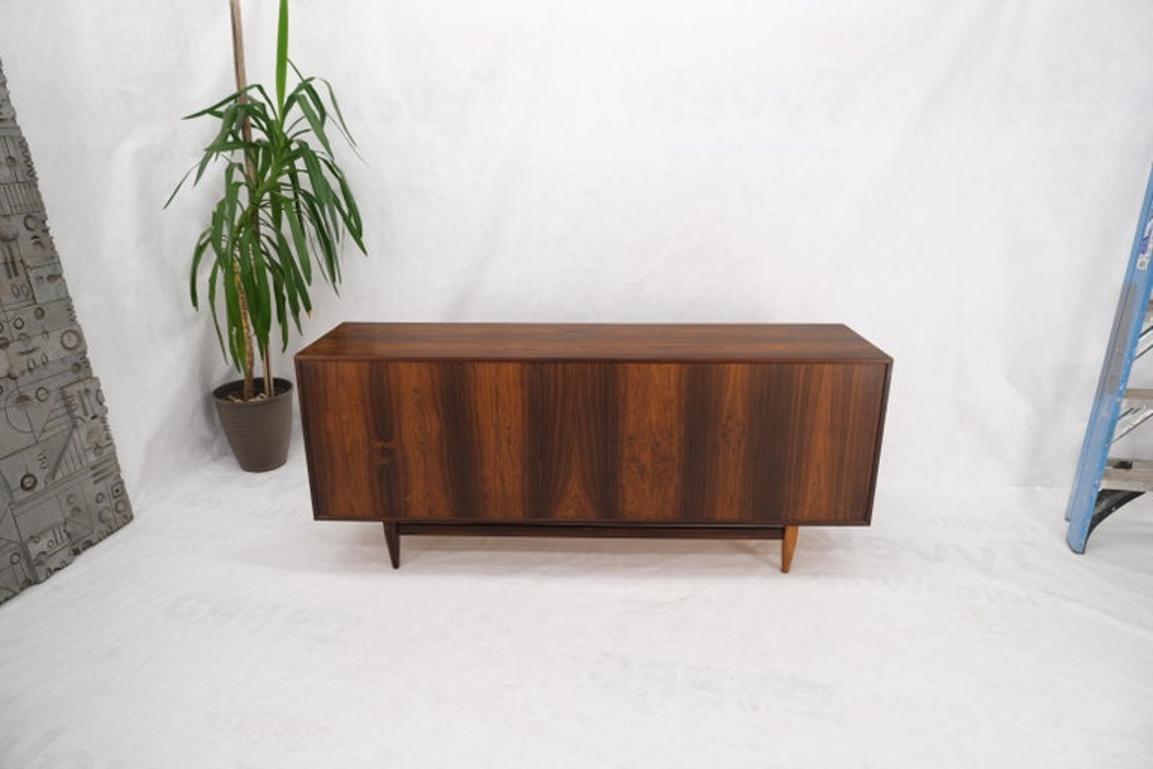 Danish Mid Century Modern Rosewood Tambour Doors Sideboard Credenza Falster