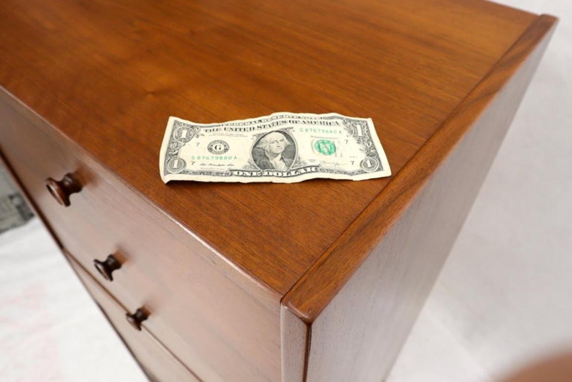 Mid-Century Modern American Walnut Tall Skinny Lingerie Chest Dresser