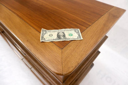 Sculptural Walnut Mid-Century Modern Long Dresser Credenza