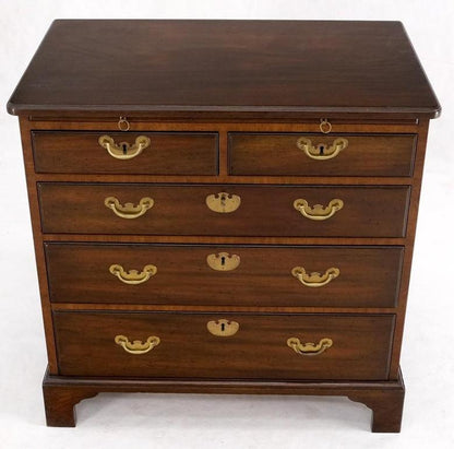 Kittinger 5 Drawers Pull Out Tray Mahogany Federal Style Bachelor Chest Dresser