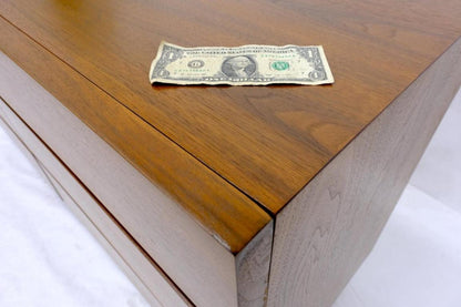 Mid-Century Modern Block Front American Walnut 6 Drawers Dresser Restored