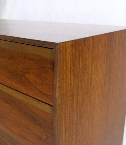Mid Century Danish Modern Walnut 11 Drawers Dresser Credenza 2 Doors Compartment