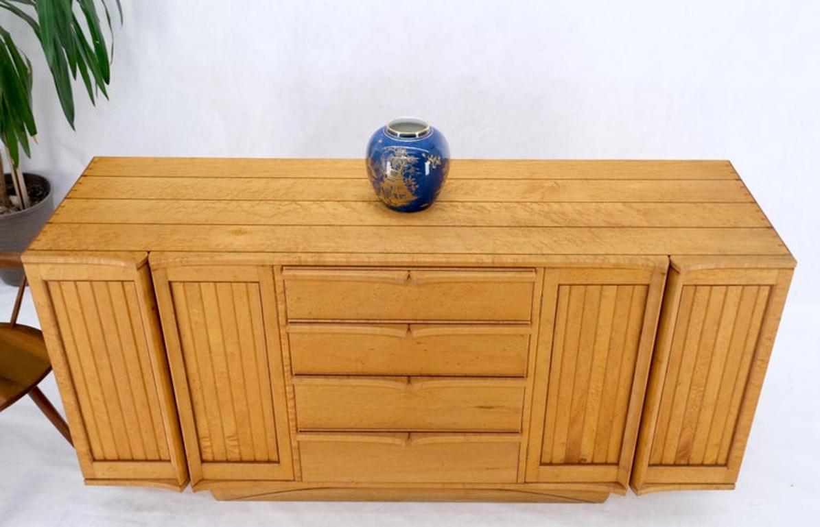 Solid Birds Eye Curly Maple All Dovetailed Artists Signed Sideboard Server MINT!