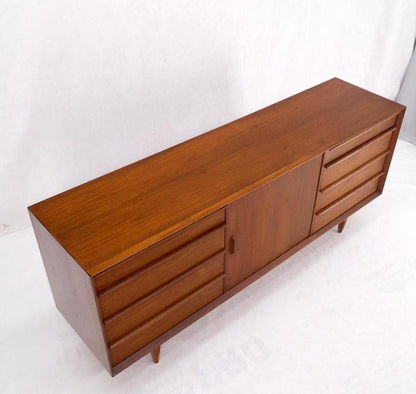 Danish Teak Mid-Century Modern 13 Drawers Long Credenza Dresser Sideboard MINT!
