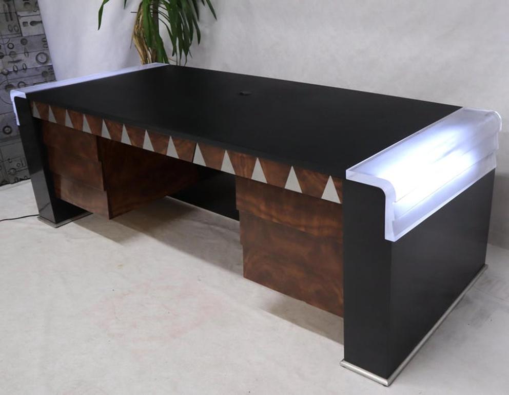 Oversize Large Important Vladimir Kagan Art Deco Executive Desk