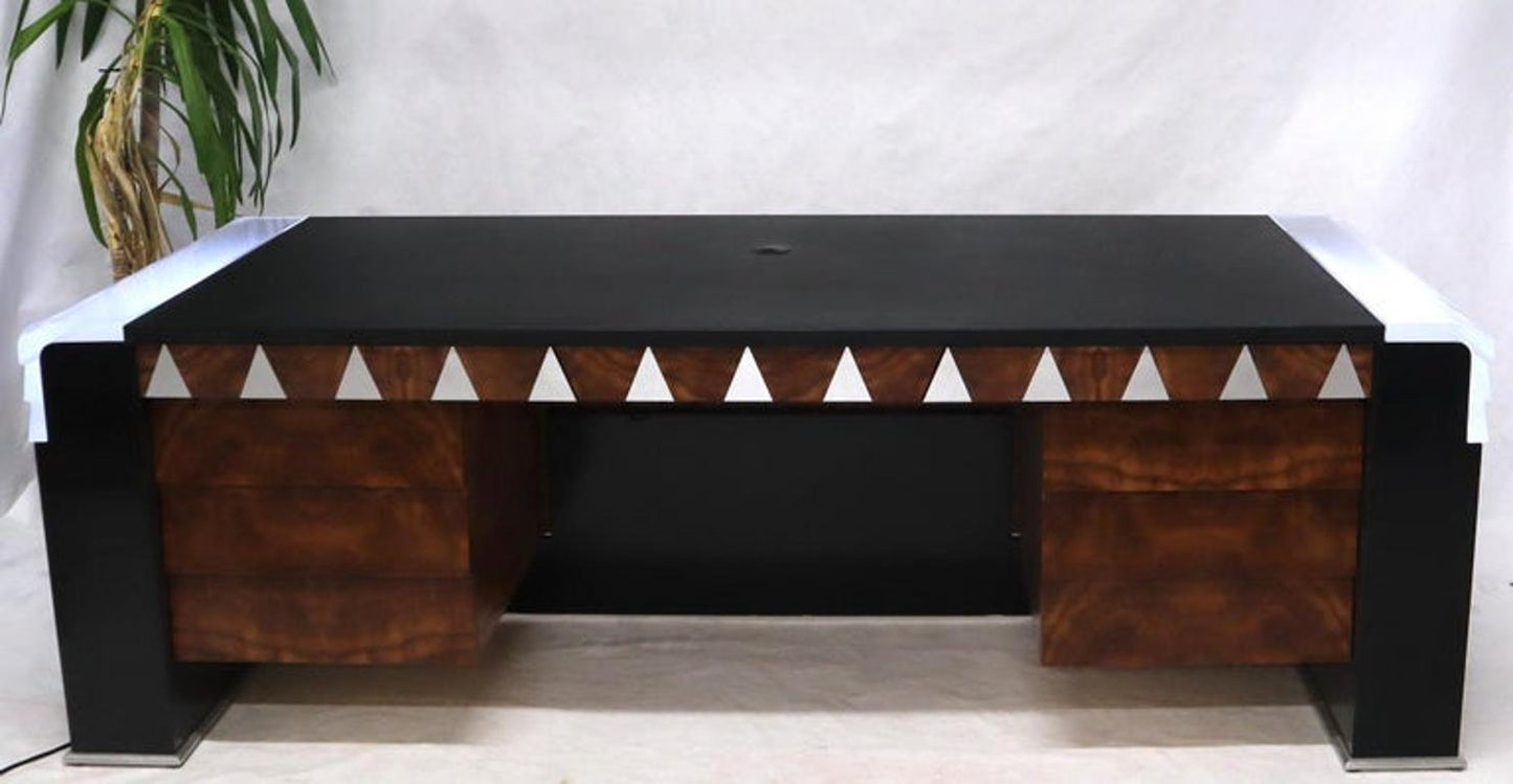 Oversize Large Important Vladimir Kagan Art Deco Executive Desk
