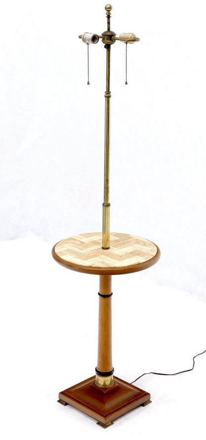 Floor Lamp with Built in Side Table