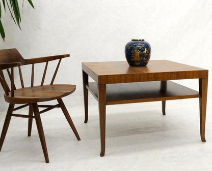 Gibbings for Widdicomb Square Two Tier Walnut End Center Coffee Table