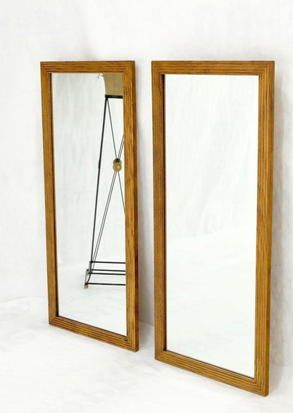Pair of Mid Century Modern Rectangle Wall Mirrors by Henredon Mint!