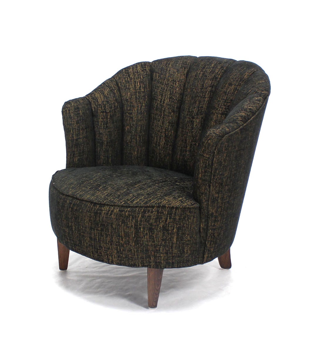 Barrel Scallop Back Ribbed Back Upholstery Wing Chairs NEW UPHOLSTERY